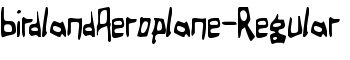 BirdlandAeroplane-Regular font