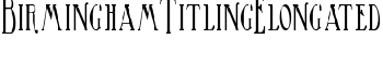 BirminghamTitlingElongated font
