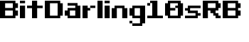 BitDarling10sRB font