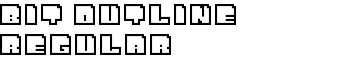 Bit Outline Regular font