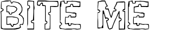 Bite me font