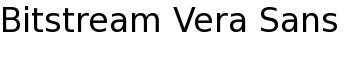 Bitstream Vera Sans font