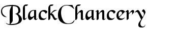 BlackChancery font