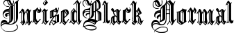 download IncisedBlack Normal font