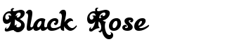 Black Rose font