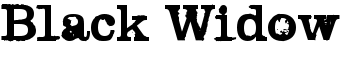 Black Widow font