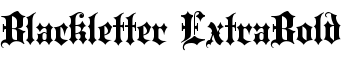 download Blackletter ExtraBold font