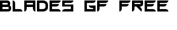 Blades GF Free font