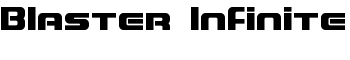 Blaster Infinite font