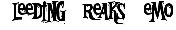 Bleeding Freaks Demo font