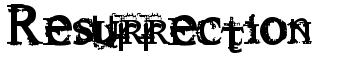 Resurrection font