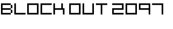 Block Out 2097 font