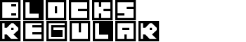 Blocks Regular font