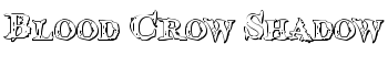 Blood Crow Shadow font