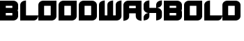 BloodWaxBold font
