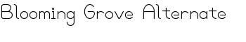 download Blooming Grove Alternate font