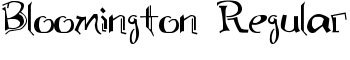 Bloomington Regular font