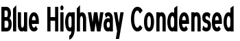 download Blue Highway Condensed font