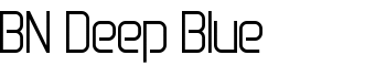BN Deep Blue font
