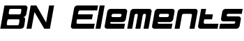 BN Elements font