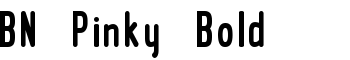 BN Pinky Bold font