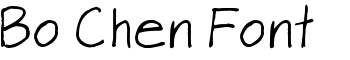 Bo Chen Font font