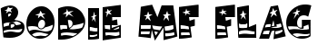 Bodie MF Flag font