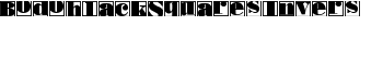 BodoblackSquaresInvers font