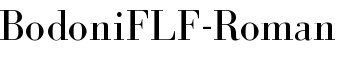 BodoniFLF-Roman font