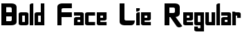 download Bold Face Lie Regular font