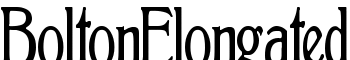 BoltonElongated font