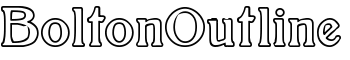 BoltonOutline font