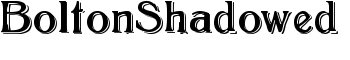 BoltonShadowed font