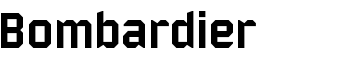 Bombardier font