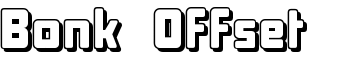 Bonk Offset font