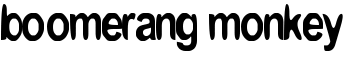 boomerang monkey font