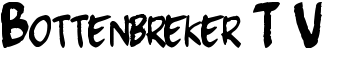 Bottenbreker T.V. font