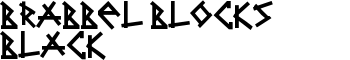 Brabbel Blocks Black font