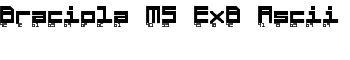 Braciola MS ExB Ascii font