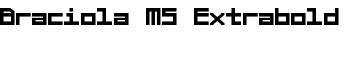 Braciola MS Extrabold font