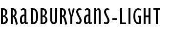 BradburySans-Light font