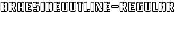BraesideOutline-Regular font