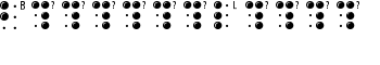 BrailleLatin font