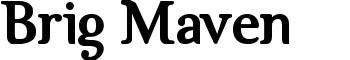 download Brig Maven font