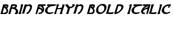 Brin Athyn Bold Italic font
