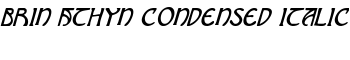 Brin Athyn Condensed Italic font