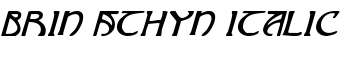 Brin Athyn Italic font