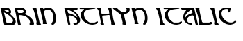 download Brin Athyn Italic font