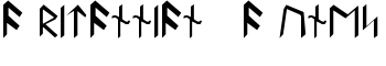 Britannian Runes font