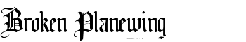 download Broken Planewing font